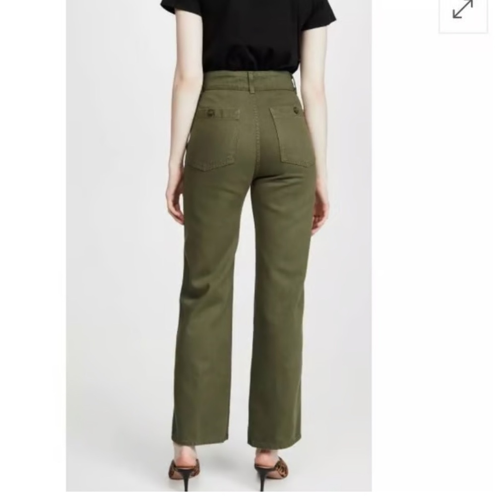 Reformation Marine Cotton Tencel Ankle Pants - Picture 3 of 10